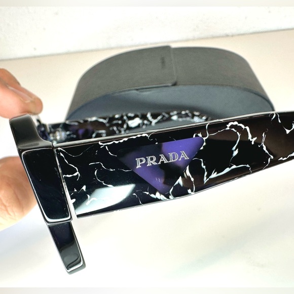 Prada Sunglasses PR22YS in Black/Violet Mirror - Picture 7 of 8